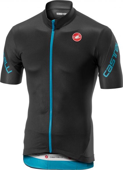 Castelli Entrata 3 FZ Kurzarmtrikot Dunkelgrau/Blau Herren 18010-030