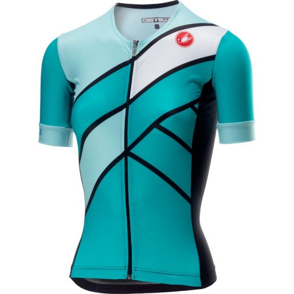 Castelli Free Speed W Race Jersey Tri Top Grün/Blau Damen 18116-044
