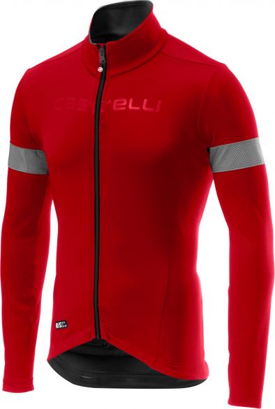 Castelli Nelmezzo ros Radtrikot lange Ärmel Rot Herren 18510-023