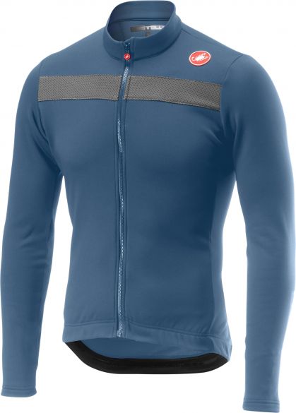 Castelli Puro 3 Radtrikot lange Ärmel Hellblau Herren 18511-062