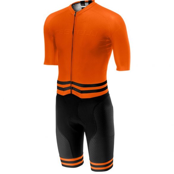 Castelli Sanremo 4.0 speed suit Kurzarm Schwarz/Orange Herren 19001-034