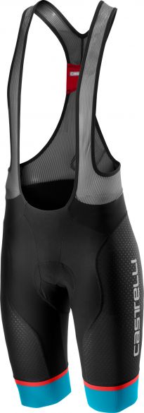Castelli Free aero race 4 Bibshort Kit Trägerhose Schwarz/Sky-Blau Herren 19005-086