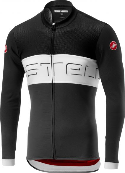 Castelli Prologo VI FZ Langarmtrikot Schwarz/Weiß Herren 19016-010