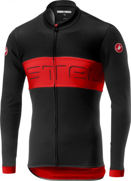 Castelli Prologo VI FZ Langarmtrikot Schwarz/Rot Herren 19016-231