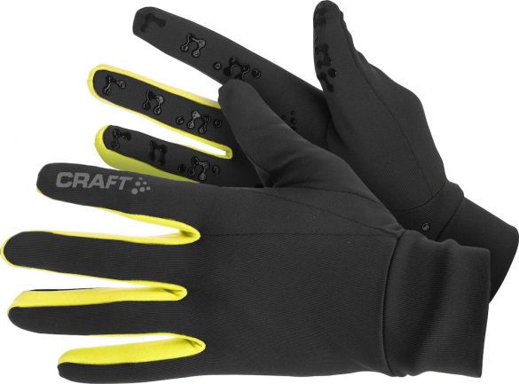 Craft Thermal multi grip Laufhandschuhe Schwarz/Gelb 1902955-9645