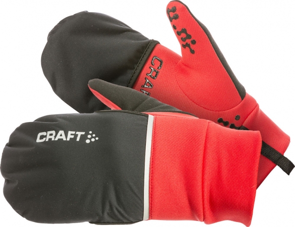 Craft Hybrid weather Laufhandschuhe Rot/schwarz 1903014-2430