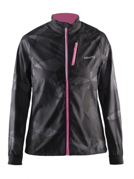 Craft Devotion Laufjacke Schwarz/rosa Damen 1903189-2091
