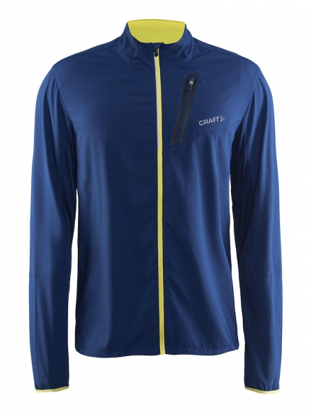 Craft Devotion Laufjacke Blauw/gelb Herren 1903196-2947