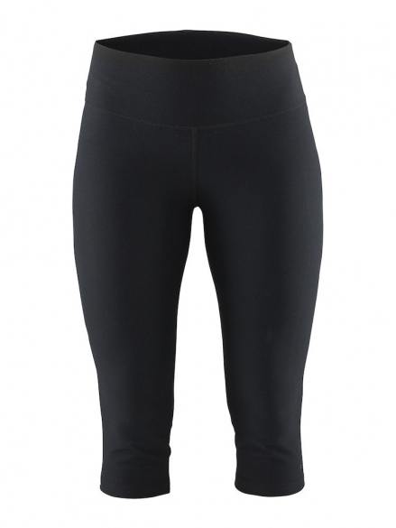 Craft Pure capri 3/4 Laufhose Schwarz/Silber Damen Kopie 1903326-9999VOOR