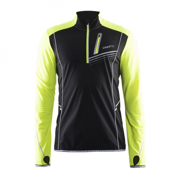 Craft Brilliant Thermal Lauftop Herren Schwarz/Gelb 1903602-9851