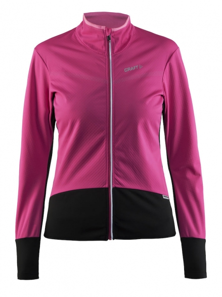Craft Belle Thermo-Windtrikot Schwarz/rosa Damen 1903676-2403