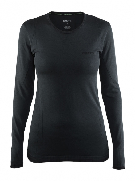 Craft Active Comfort roundneck lange Ärmel Unterwäsche Schwarz (solid) Damen 1903714-B199