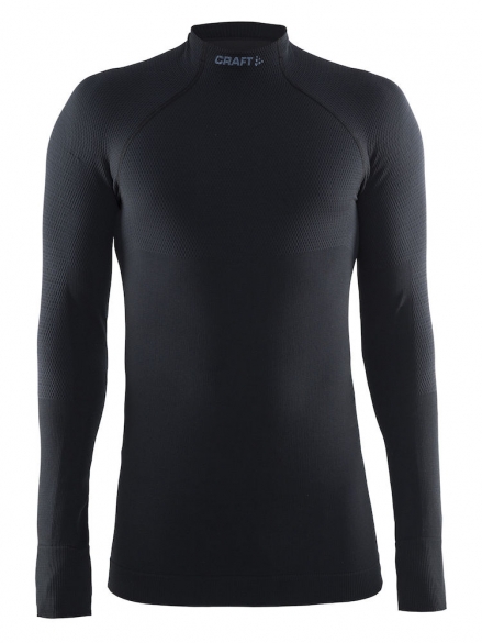 Craft Warm Half Polo lange Ärmel Unterwäsche Schwarz Herren 1903721-9999