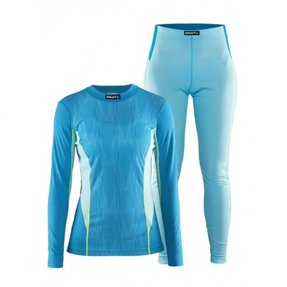 Craft Active 2-Pack Funktionsunterwäscheset Damen Blau 1903728-2320