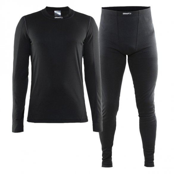 Craft Active 2-Pack Funktionsunterwäscheset Herren Schwarz 1903729-9999