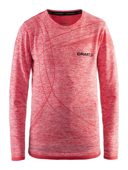 Craft Active Comfort Langarm Unterwäsche Rot/Poppy Kinder 1903777-1452