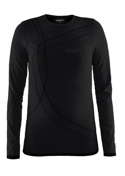 Craft Active Comfort LS ShirtSchwarz/Solid Kinder 1903777-B199