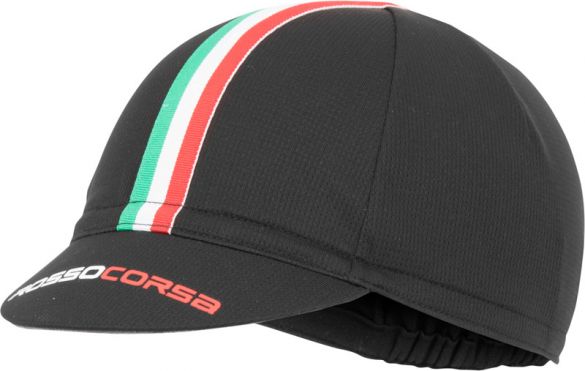 Castelli Rosso Corsa Fahrradkappe Schwarz Herren 19038-010