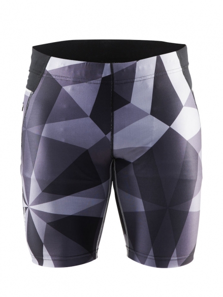 Craft Devotion short laufhose tight Scharz geo Herren 1903975-9091