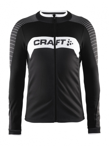 Craft Gran fondo Radtrikot lange Ärmel Herren Schwarz/weiß 1903988-9900