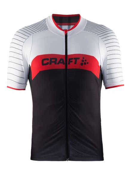 Craft Gran fondo Radtrikot Herren Weiß/rot/schwarz 1903989-9430
