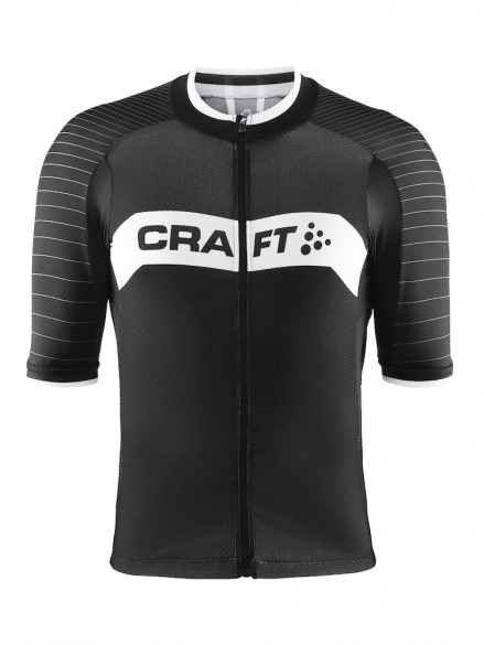 Craft Gran fondo Radtrikot Herren Schwarz/weiß/rot 1903989-9900