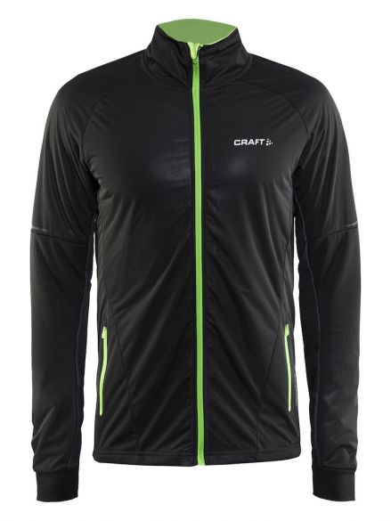 Craft Storm Langlaufjacke 2.0 Schwarz/Grün Herren 1904258-9091