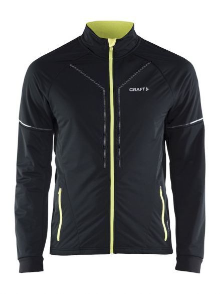 Craft Storm Langlaufjacke 2.0 Schwarz/Gelb Herren 1904258-9603