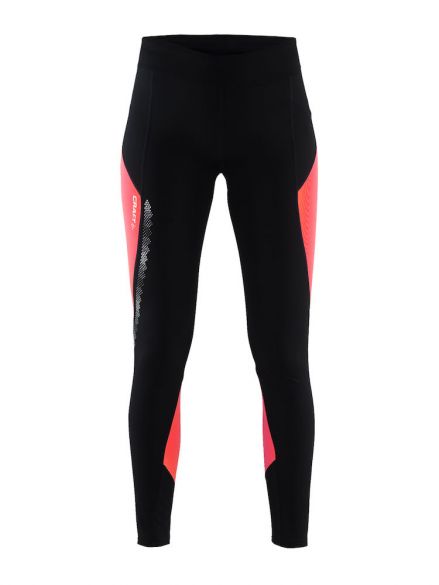 Craft Brilliant 2.0 thermal Laufhose Schwarz/Rosa Damen 1904312-9801