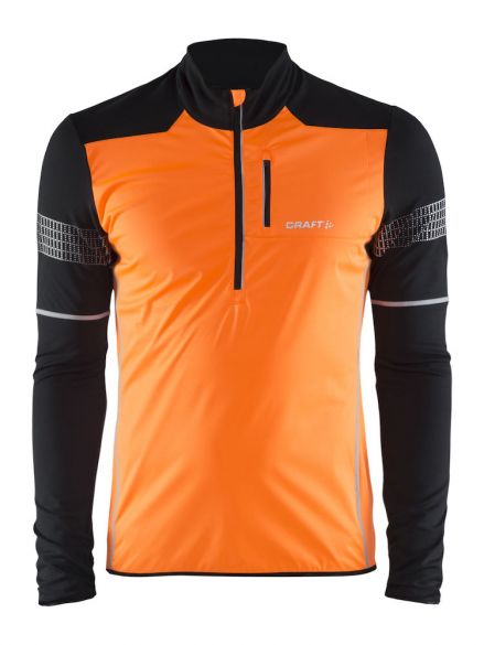 Craft Brilliant 2.0 thermal wind Laufshirt lange Ärmel Orange/schwarz Herren 1904315-2576