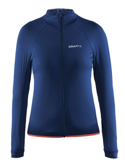 Craft Velo thermal Radtrikot lange Ärmel Blau Damen 1904432-2381