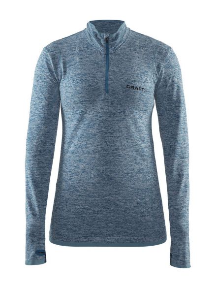 Craft Active Comfort Zip lange Ärmel Unterwäsche Blau/Teal Damen 1904479-1370