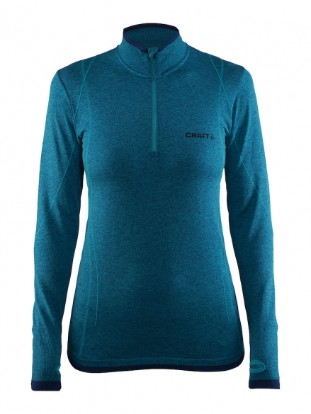 Craft Active Comfort Zip lange Ärmel Unterwäsche Blau Damen 1904479-2659
