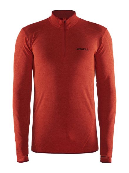 Craft Active Comfort Zip lange Ärmel Unterwäsche Rot/Bolt Herren 1904480-2566