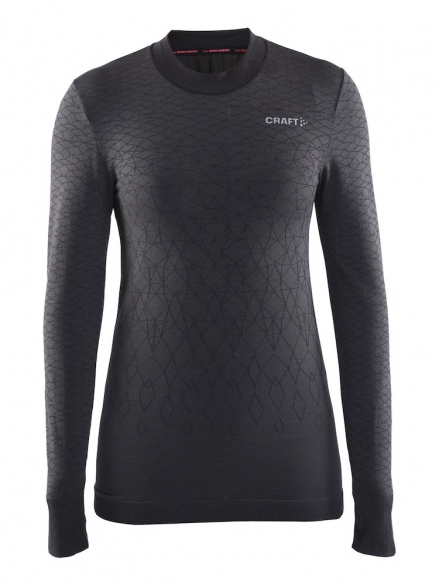 Craft Warm wool comfort lange Ärmel Unterwäsche Schwarz Damen 1904482-9999