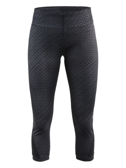 Craft Breakaway capri 3/4 Laufhose P-stir Schwarz Damen 1904772-2100