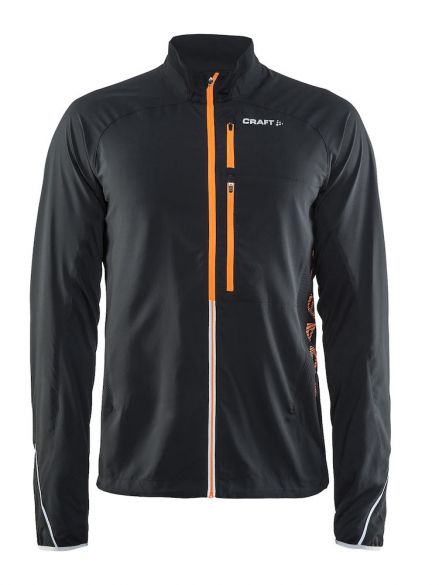Craft Breakaway Laufjacke Schwarz/Orange Herren 1904781-9576
