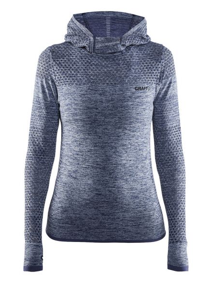 Craft Core Seamless Hoodie Ski Pullover Grau Damen 1904871-1315