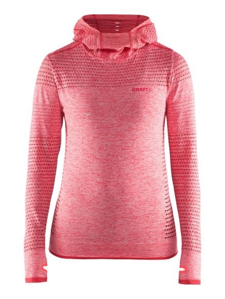 Craft Core Seamless Hoodie Ski Pullover Rosa Damen 1904871-1452