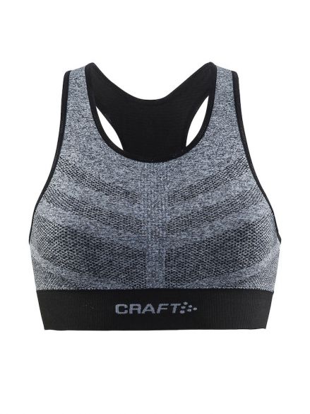 Craft Cool Comfort mid Impact Bra Grau/Schwarz 1904907-1998-VRR