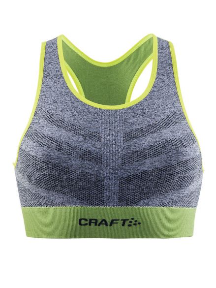 Craft Cool Comfort mid Impact Bra Grau/Grün 1904907-2384