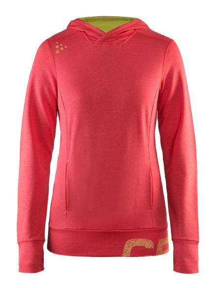 Craft Tag Hoodie Ski Pullover Rosa Damen 1905304-452603
