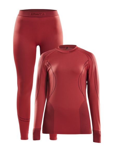 Craft Seamless Zone Funktionsunterwäscheset Rot Damen 1905329-481488