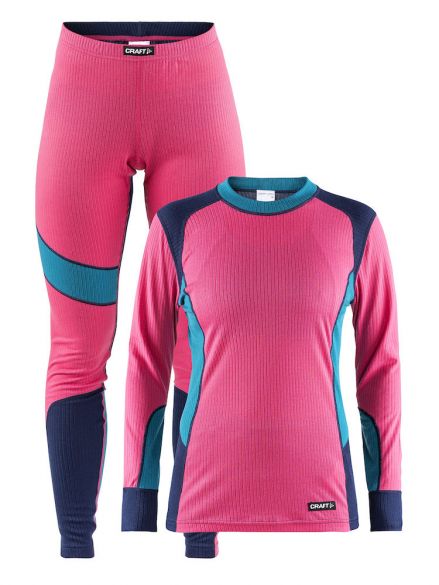 Craft Active 2-Pack Funktionsunterwäscheset Rosa/Blau Damen 1905331-720658