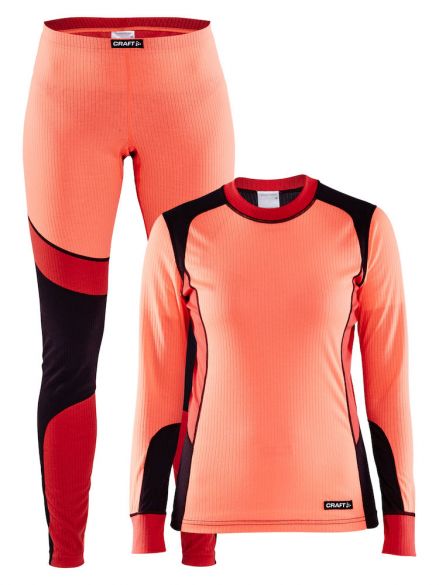 Craft Active 2-Pack Funktionsunterwäscheset Orange damen 1905331-801751