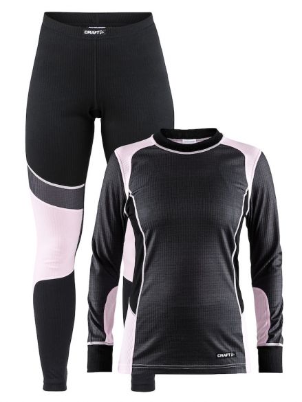 Craft Active 2-Pack Funktionsunterwäscheset Grau/Rosa Damen 1905331-975705