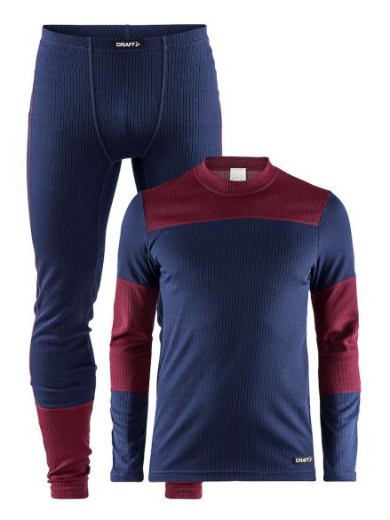 Craft Active 2-Pack Funktionsunterwäscheset Blau/Rot Herren 1905332-391497