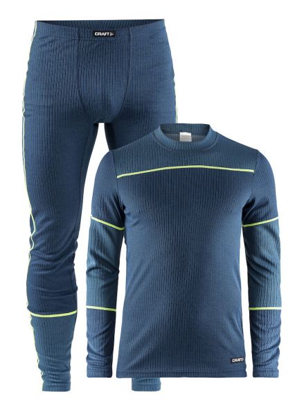 Craft Active 2-Pack Funktionsunterwäscheset Blau/Grün Herren 1905332-698677