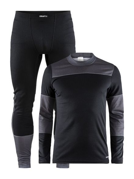 Craft Active 2-Pack Funktionsunterwäscheset Schwarz/Grau Herren 1905332-999975