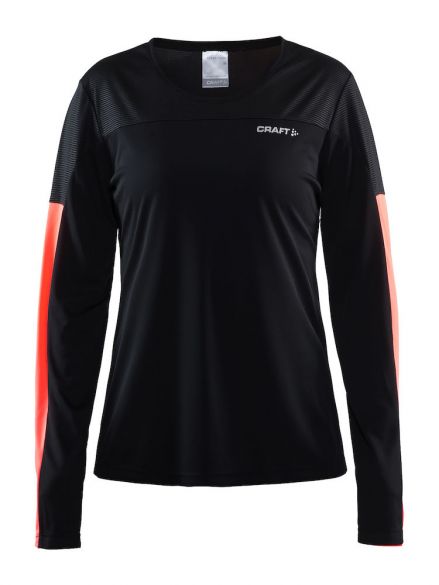 Craft Radiate Langarm Laufshirts Schwarz Damen 1905386-999801